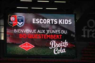 Lors de quelle saison de ligue 1, avons-nous fait l'animation "Escort Kids" ?