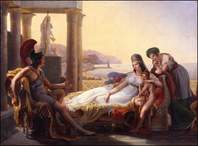 Dans l'Énéïde (poème épique de Virgile), lorsqu'Énée a quitté Carthage, Didon incapable de supporter cet abandon préfère se donner la mort...
