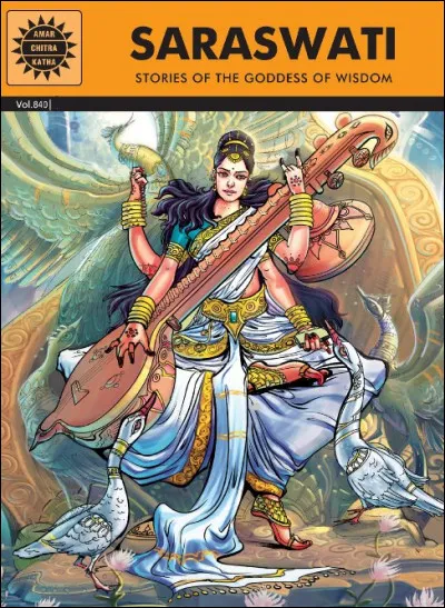 18e > Dans ce pays (lequel ?), une publicité dure 15 mn et emploie 1 500 figurants : 100 millions d'ex. pour une BD, c'est normal ! "Amar Chitra Katha" a publié ... albums. De quoi joue la déesse sur cette couverture ?
