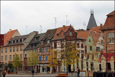 Ville de 35 000 habitants du département du Bas-Rhin, quatrième ville d'Alsace :