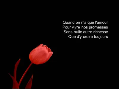 Qui est l'auteur de ''Quand on n'a que l'amour'' en 1956 ?