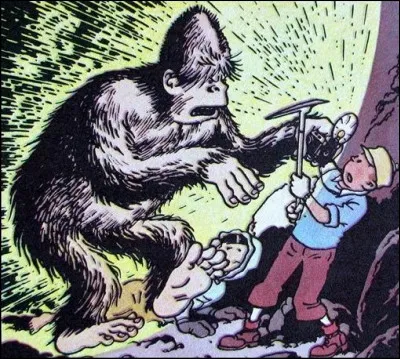 Quel monstre rencontra Tintin dans ses aventures au Tibet ?