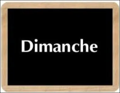 Quel est l'astre correspondant au dimanche ?