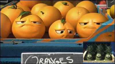 Lettre « O » comme « Orange » : 
Parlons peu, mais parlons bien de Cinéma et de couleur !
Parmi ces 3 films, quel est le seul film d'animation ? Un oiseau Oups ! Pardon ! La tirade d'un écrivain vous aidera, peut-être, à trouver la bonne réponse !