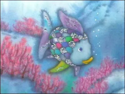 Il vit dans l'océan, et a offert à tous ses amis une de ses écailles multicolores. C'est...