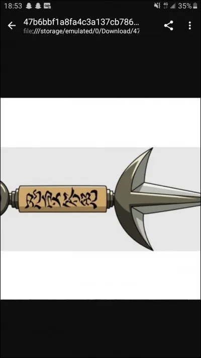 Qui est le propri&eacute;taire de ce kunai ?