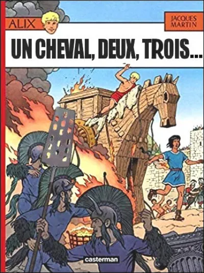 Album 19 > Où l'on rejoue, en couverture, la plus célèbre des batailles homériques. Retrouvez l'erreur et le bon titre !