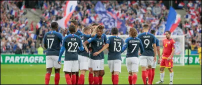 4 jours plus tard, la France reçoit Andorre dans une rencontre sur le papier très déséquilibrée. Lequel de ces faits sur le match n'est pas juste :