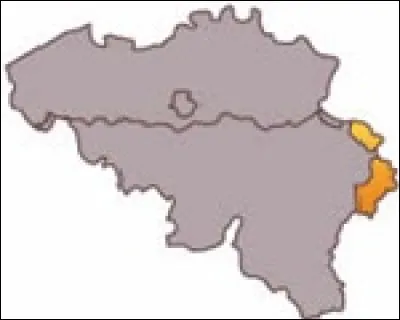 Depuis 1970, la Belgique compte 3 communautés et 3 régions. 
Quelle institution est coloriée sur la carte ci-dessus?