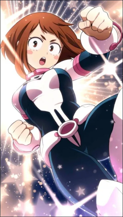 Un petit jeu de rapidité ?
Je suis l'amie d'Izuku, je suis appelée "Uravity" sous mon nom de héros. Qui suis-je ?