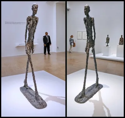 Qui a sculpté "Homme qui marche" ?