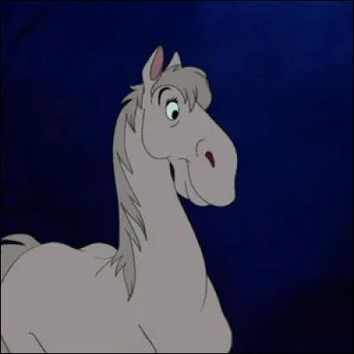 Quel est ce cheval gris, transformé en cocher pour conduire le carrosse de Cendrillon ?