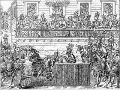 Lequel de ces rois de France meurt d'un éclat de lance dans l'il à la suite d'une joute ?