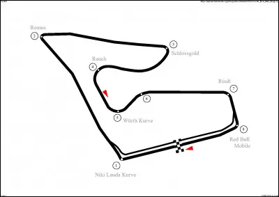 Je suis un circuit dont la piste propose un bon compromis entre la vitesse, puisqu'elle dispose de trois longues lignes droites, et le pilotage, puisqu'elle dispose d'une partie intérieure plus sinueuse. Il fut construit au pied des montagnes proches et sa première course s'y déroula en 1970. Le circuit actuel mesure 4,318 km :