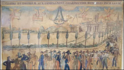 Quels sont les objets et décors distinctifs principaux que portaient les compagnons ?