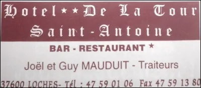 Quel restaurant lochois est toujours en activité (hors confinement) ?