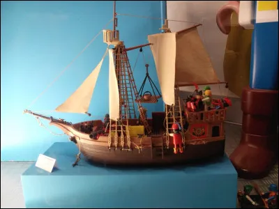 Au musée du Jouet, tu poursuis ta route à bord d'un bateau. À ton avis, comment avance-t-il ?