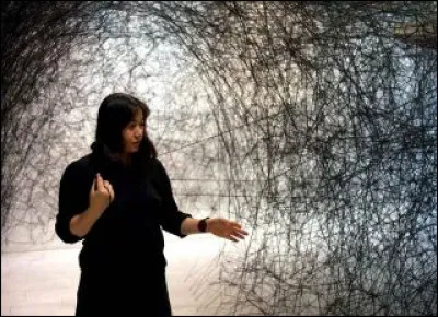 Je suis une artiste japonaise, vivant et travaillant à Berlin depuis 1996. Mon uvre, mélangeant performance et installations immersives, se caractérise par la présence de fils, en général rouges et noirs, qui traversent tout l'espace et composent avec les traces de mon vécu. Entre passé et présent, je vis entre-deux. 
Qui suis-je ?