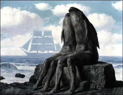 "Chanson d'amour" avec son navire en arrière-plan est une toile de :