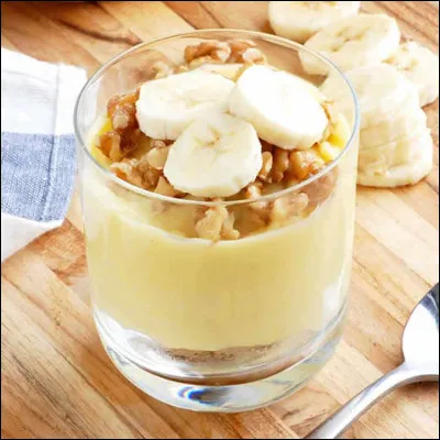 De quel pays le pudding à la banane en tant que gourmandise est-il originaire ?