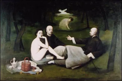 Yin Xin, auteur de cette toile, est un peintre contemporain :