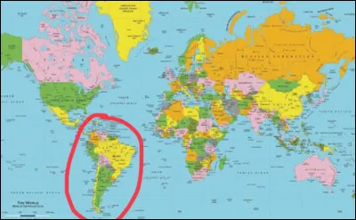 Sur la photo, le pays entouré est...