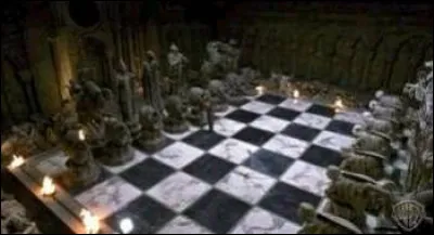 Quels pions sont remplacés par Harry et Hermione quand ils font une partie d'échec pour aller récupérer la pierre philosophale ?