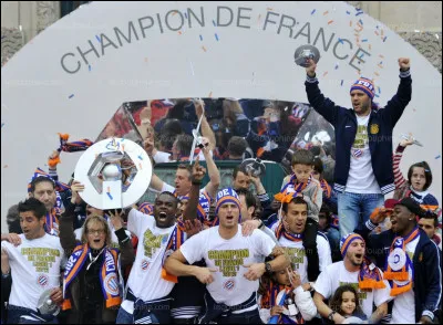 Qui était l'entraîneur de Montpellier lors du titre de champion de France de Ligue 1 en 2012 ?
