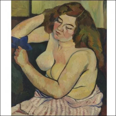 Qui a peint "Torse au ruban bleu" ?