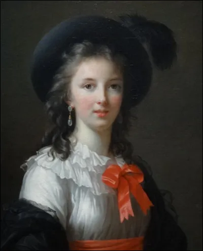 Qui a peint ce portrait au ruban cerise ?