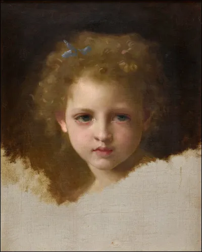 Par qui a été réalisée la toile "Fillette au ruban bleu" ?