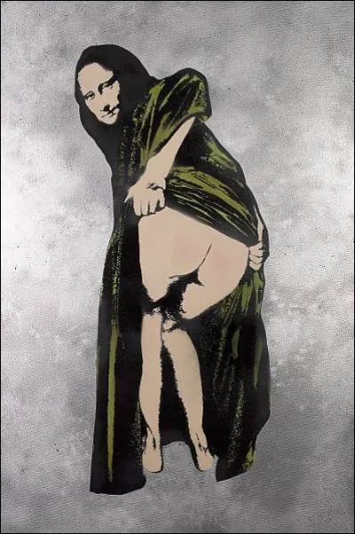 Quel artiste urbain nous montre les fesses de "La Joconde" ?