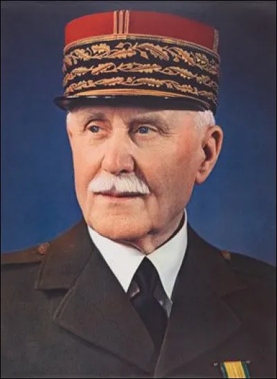 Le r&eacute;gime de Vichy &eacute;tait dirig&eacute; par le mar&eacute;chal Philippe P&eacute;tain :