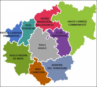 Combien y a-t-il d'arrondissements en Corr&egrave;ze ?
