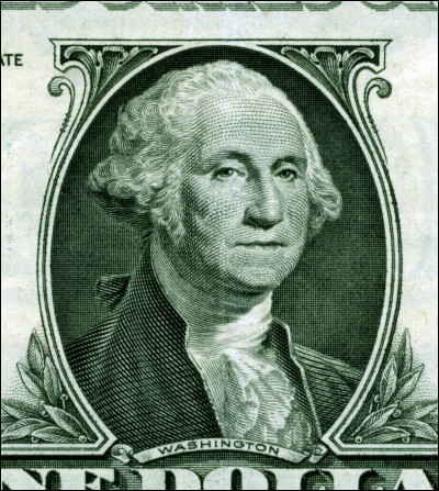 Sur quel billet de banque, le premier président des USA, George Washington, figure-t-il ?