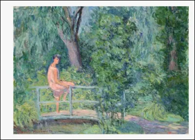 1865-1947- Blanche Hoschédé Monet est une artiste peintre française, élève et modèle. Tout est sujet à peindre à Giverny et elle apprend vite, Blanche puisqu'elle fut successivement la belle-fille et la bru de Claude Monet. 
Ami de la famille, qui est ce grand homme, le tout premier à croire en son talent ?