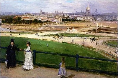 Cette superbe vue de Paris prise sur les hauteurs du Trocadéro a été réalisée par cette artiste qui fut l'un des membres fondateurs du mouvement impressionniste. Plus de 80 de ses uvres sont exposées au musée Marmottant à Paris. 
Qui est cette artiste ?