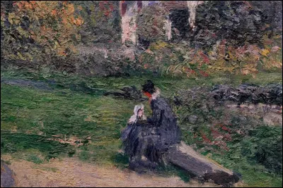 Sa toile s'intitule "Au bord du ruisseau de Saint-Antoine, l'Hermitage" :