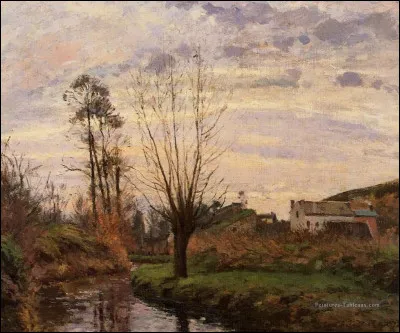 Qui est le peintre de ce "Paysage avec un petit ruisseau" ?