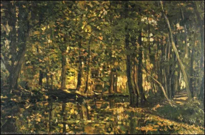 Qui a peint ce "Ruisseau en sous-bois" ?