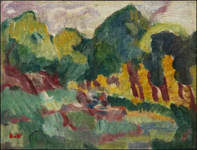 Sa toile se nomme "Le Ruisseau" :