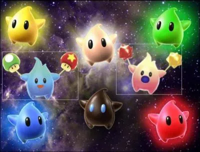 Sur cette image, quel Luma de Super Mario Galaxy manque-t-il ?