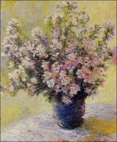 Qui est le peintre de ce tableau intitulé "Vase de fleurs" et réalisé en 1882 ?