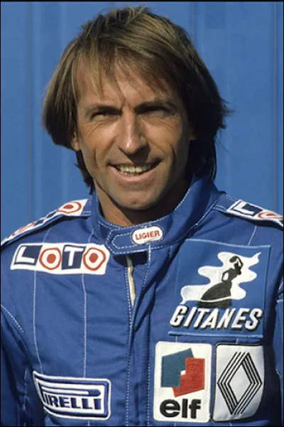 Ce pilote automobile, qui a remporté six victoires en formule 1 avec une Ligier, entre 1977 et 1981, c'est ... Laffite.