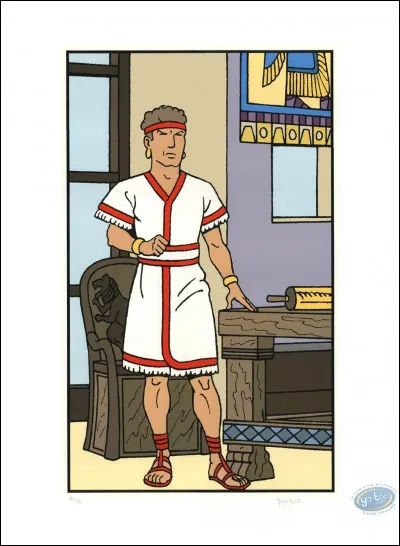 Aussi dangereux que Rastapopoulos et fourbe qu'Olrik, voici, dans sa tunique immaculée à parements pourpres, l'ennemi permanent d'Alix. Quels sont ses noms et origines, et de qui se fait-il parfois l'allié ?