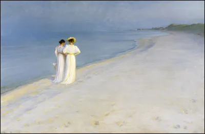 Quel peintre scandinave est l'auteur du tableau "Soirée d'été sur la plage de Skagen" ?