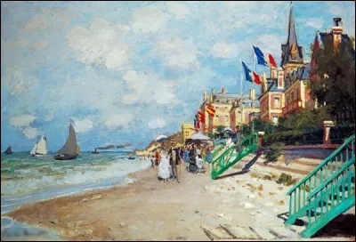 Quel impressionniste a peint "La Plage de Trouville" ?