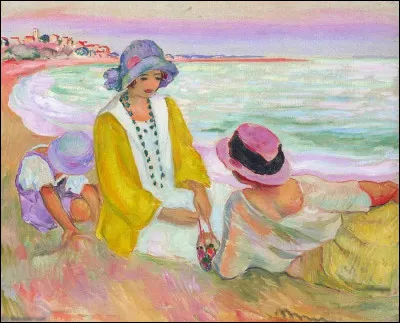 "Jeunes filles à la plage" est un tableau de quel peintre ?