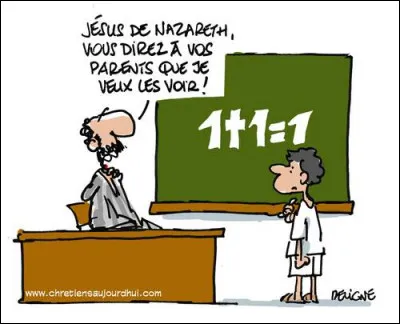 Enfin, Jésus a très mal travaillé ! Il rapporte son bulletin scolaire du 2e trimestre à sa mère. Que lui répond Marie ?