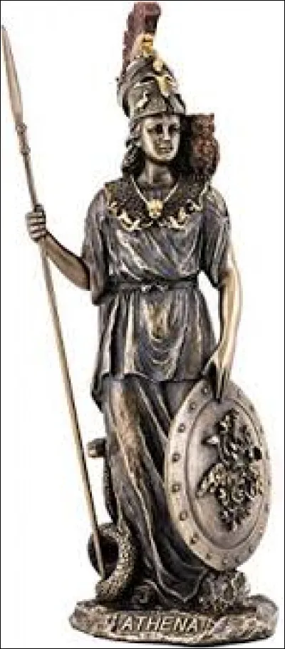 De quelle partie du corps de Zeus Ath&eacute;na est-elle sortie ?